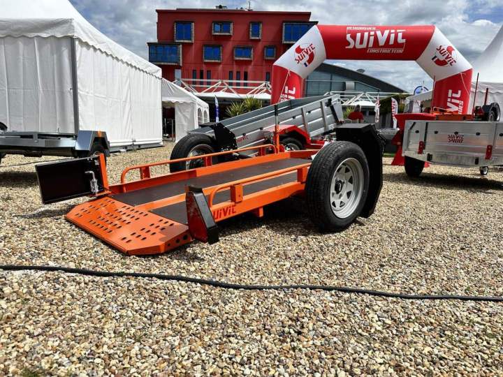 Porte moto abaissable